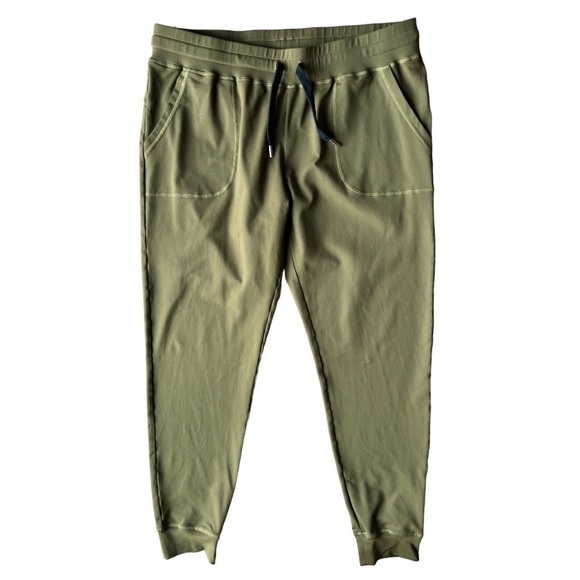 Zyia Active Unwind Women’s Olive Green Fitted Jogger Pants Wide Waistband, XL - Picture 2 of 10